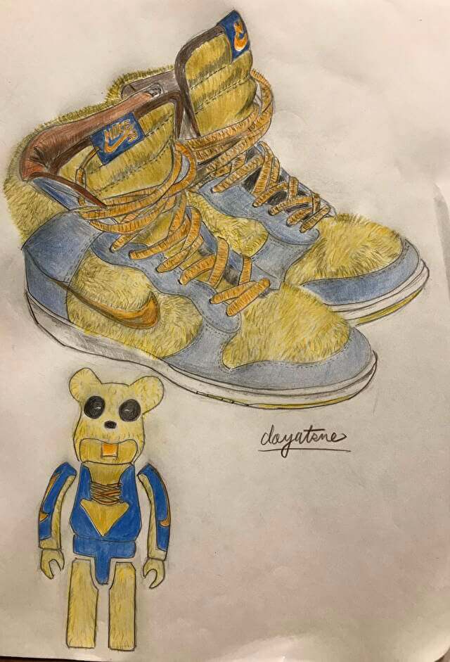 DUNKSB 3BEARS PACK 色鉛筆画