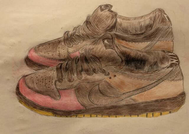 DUNKSB NIKE 色鉛筆画