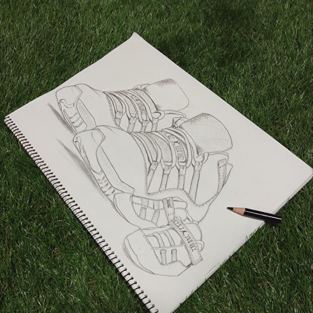 エアージョーダン１１　ぬり絵